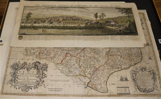 Seller, John - Map of Kent,